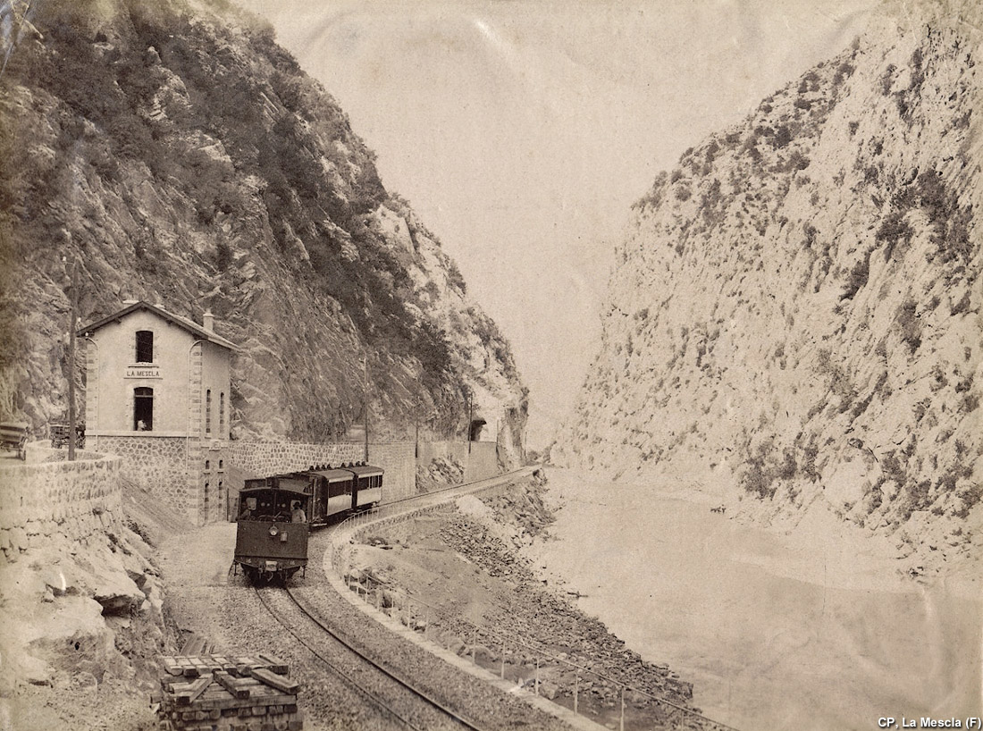 Cartoline della Nizza-Digne - La Mescla.