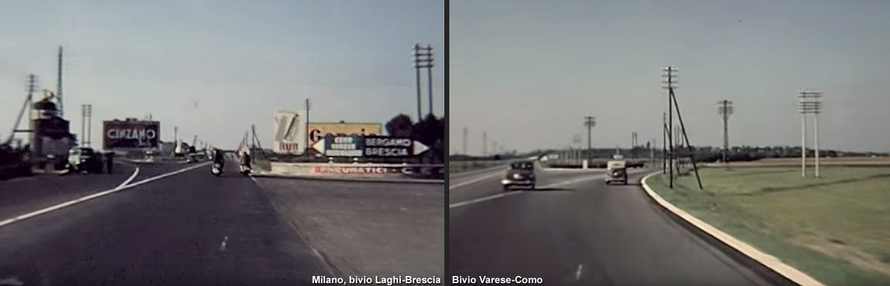 La nascita degli svincoli - A8 trivio Fiorenza.