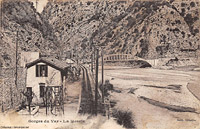 Cartoline della Nizza-Digne - La Mescla.