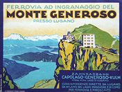 I poster - Monte Generoso 1931.
