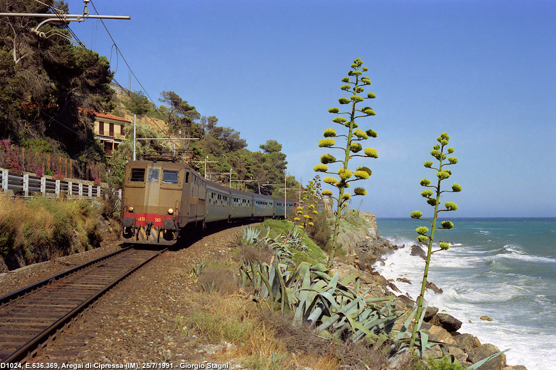 Classic Riviera: gli anni '90, l'ultima stagione dei treni internazionali - Aregai di Cipressa.