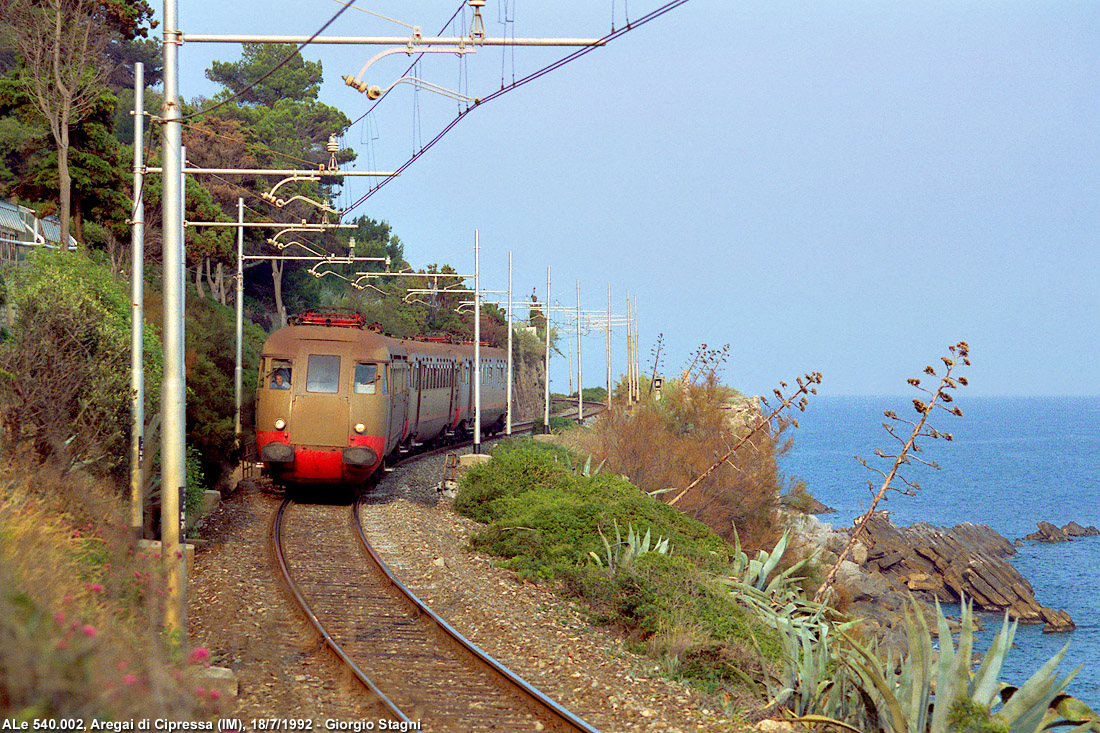 Classic Riviera: gli anni '90, l'ultima stagione dei treni internazionali - Aregai di Cipressa.