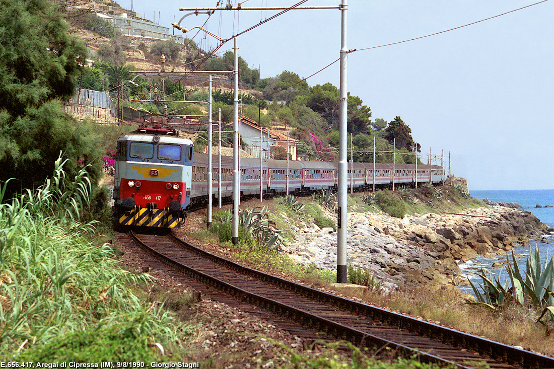 Classic Riviera: gli anni '80 e la ferrovia tradizionale - Aregai di Cipressa.