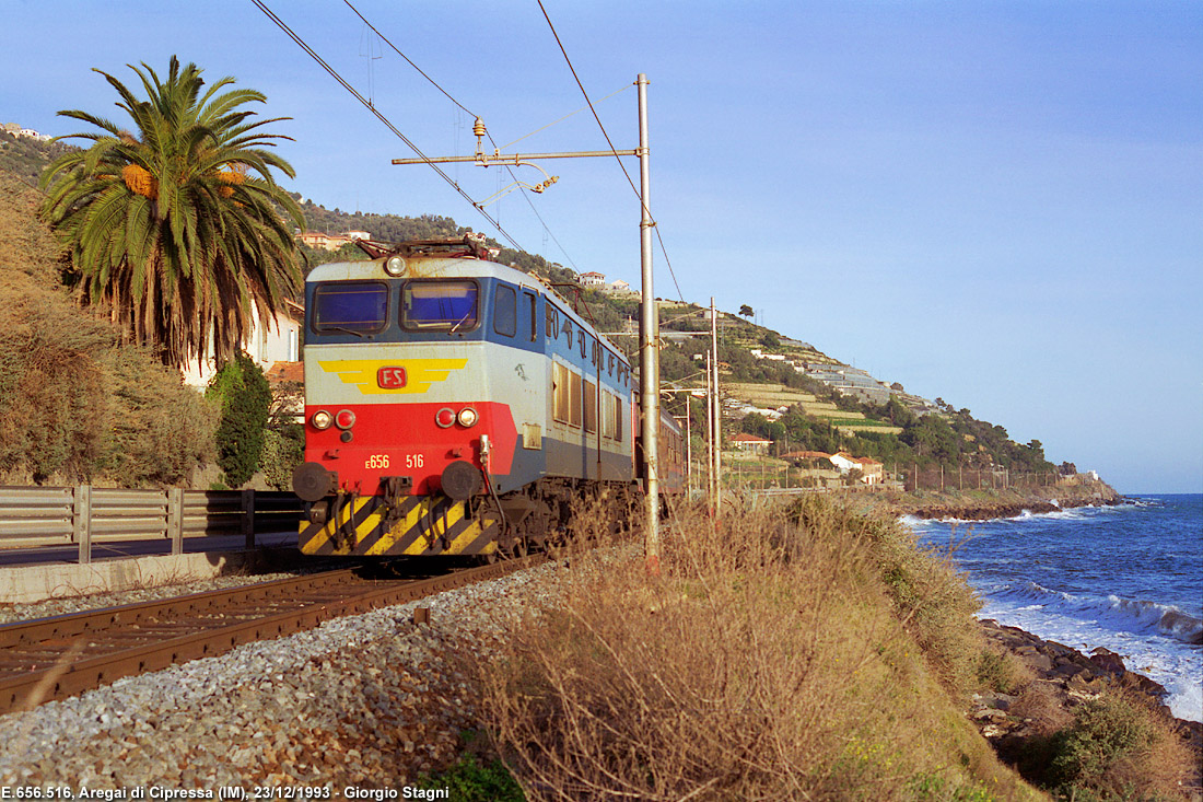 Classic Riviera: gli anni '90, l'ultima stagione dei treni internazionali - Aregai di Cipressa.