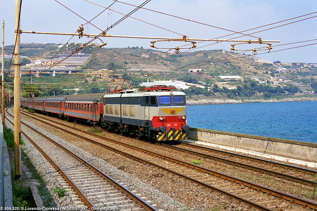 Classic Riviera: gli anni '90, l'ultima stagione dei treni internazionali - S.Lorenzo-Cipressa.