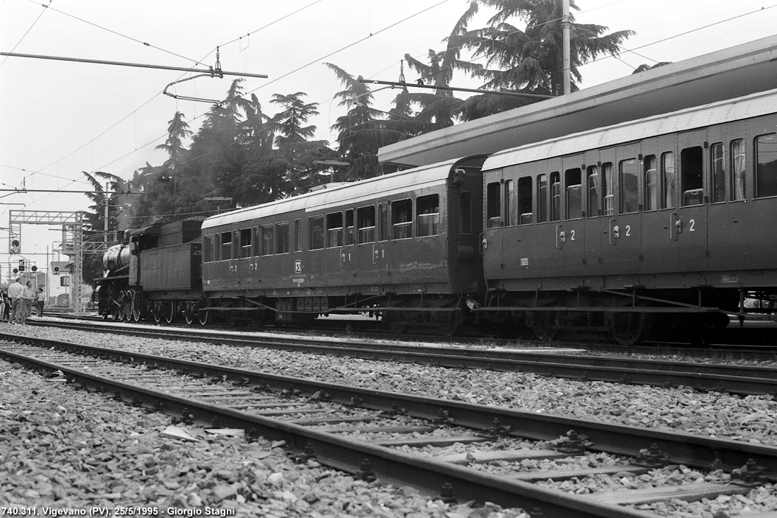 Treni storici al tempo della pellicola - Vigevano.
