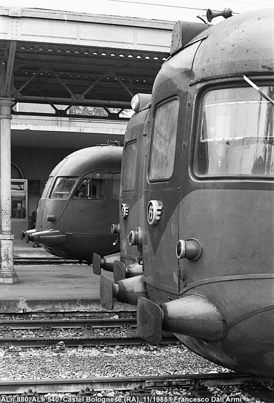 Forme di automotrici (ma non ALn 668) - Castelbolognese.