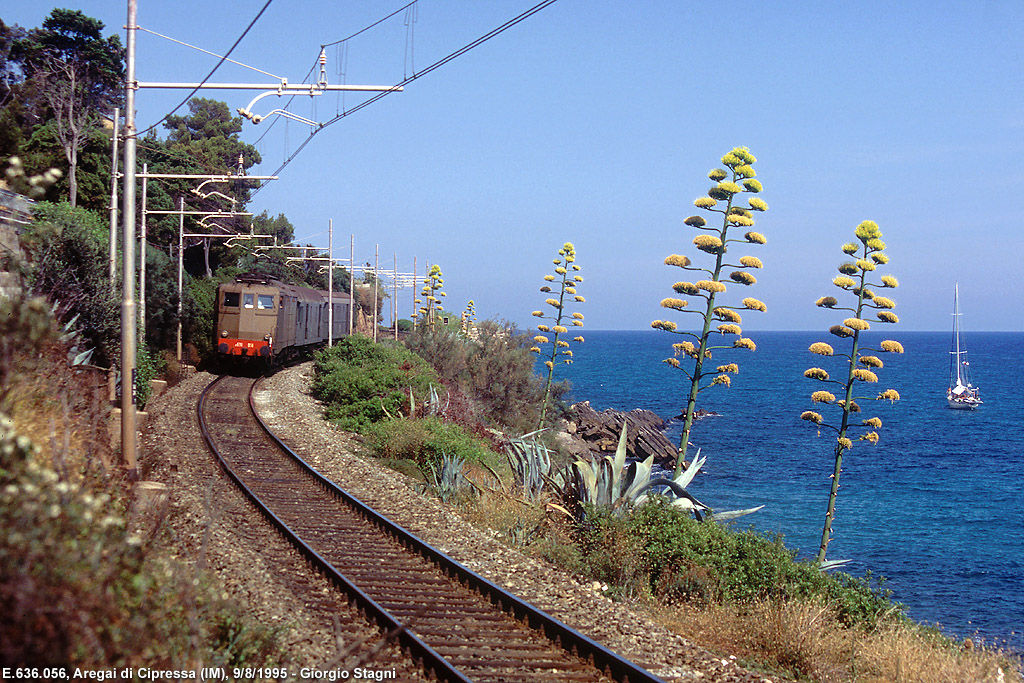 Classic Riviera: gli anni '90, l'ultima stagione dei treni internazionali - Aregai di Cipressa.