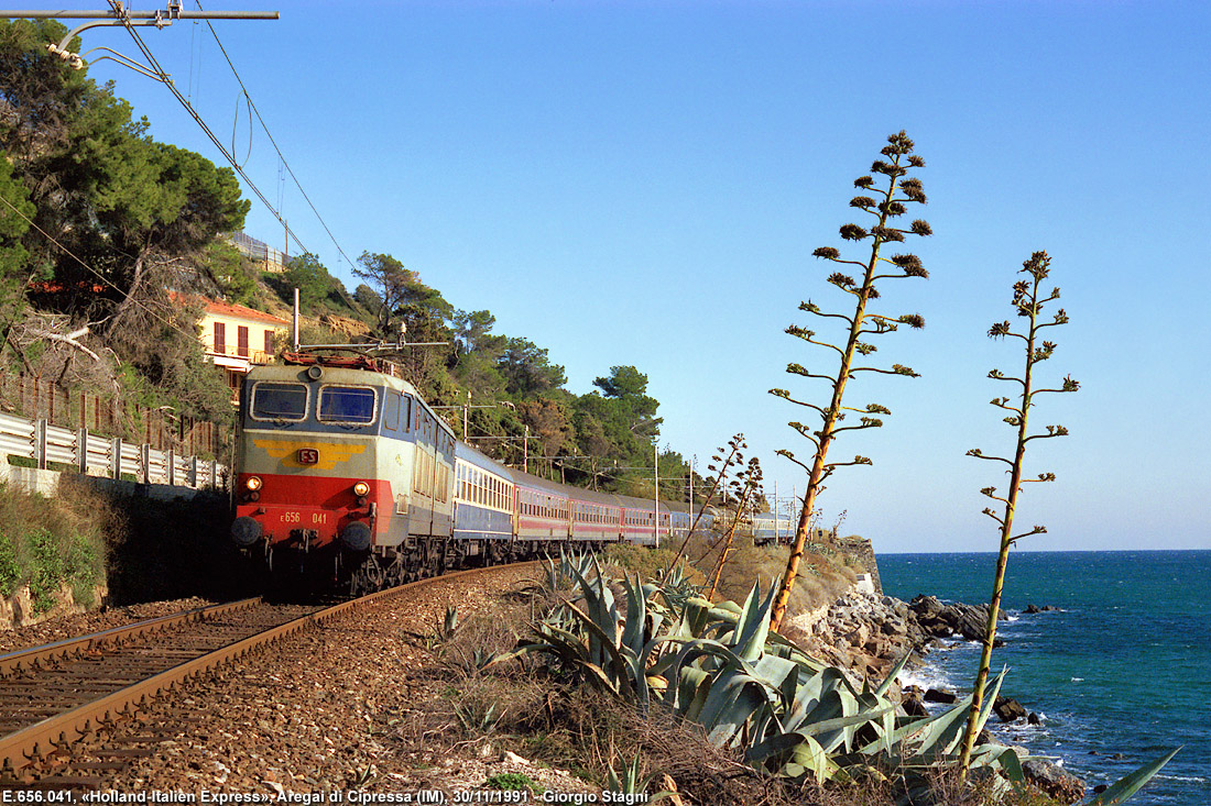 Classic Riviera: gli anni '90, l'ultima stagione dei treni internazionali - Aregai di Cipressa.
