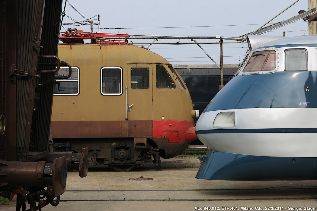 Squadra Rialzo - Milano Centrale - ALe 840 ed ETR.401.