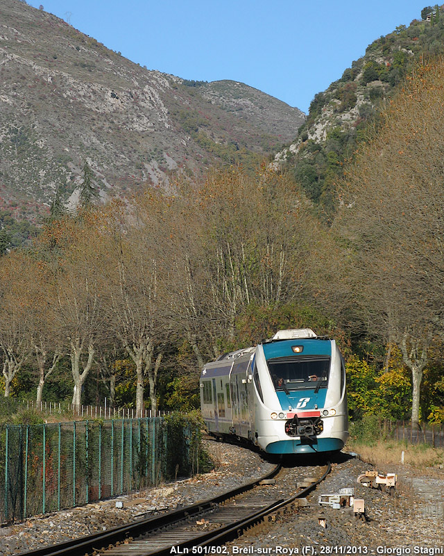Cuneo-Ventimiglia: l'inverno 2013 - Breil-sur-Roya.