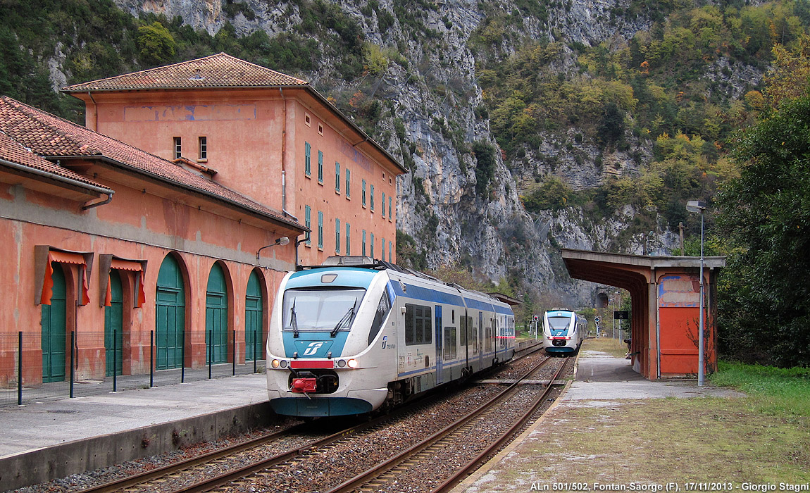 Cuneo-Ventimiglia: l'inverno 2013 - Fontan-Saorge.
