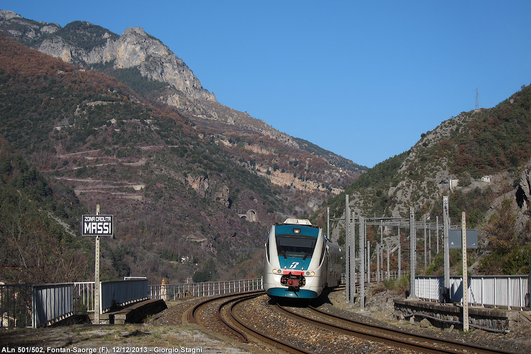 Cuneo-Ventimiglia: l'inverno 2013 - Fontan-Saorge.