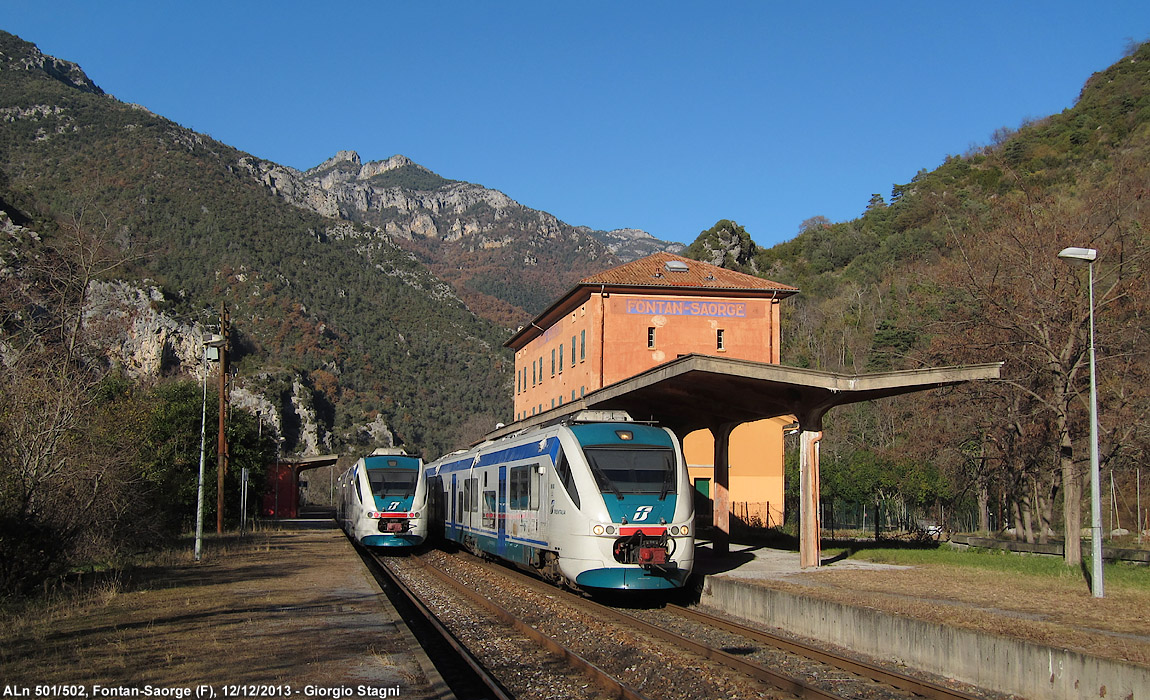 Cuneo-Ventimiglia: l'inverno 2013 - Fontan-Saorge.