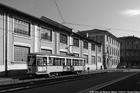 Tram in bianco e nero - Via Messina.