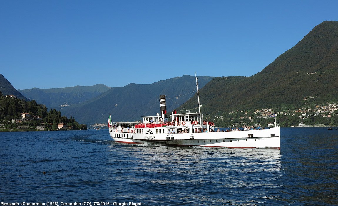 Piroscafo Concordia 2016-2020 - Cernobbio.