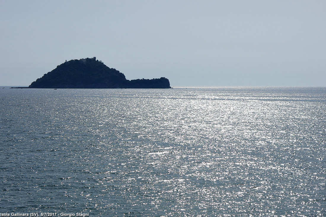 Guardando l'Isola Gallinara - Isola Gallinara.
