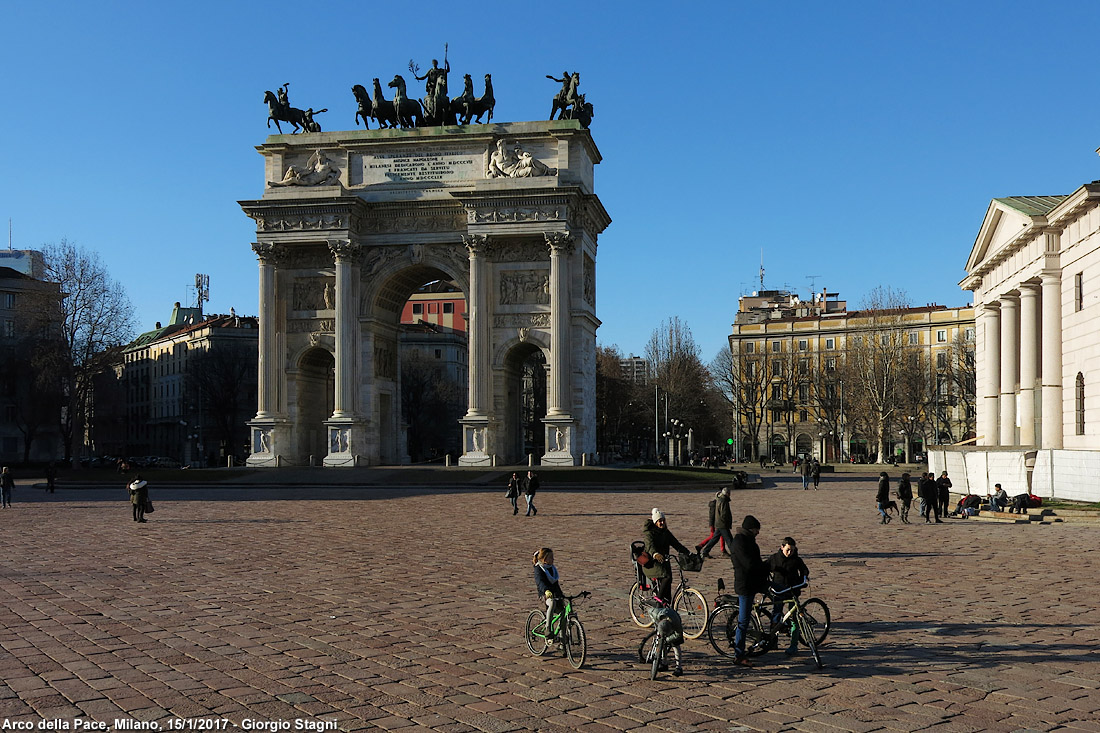 Intorno al Parco Sempione - Arco della Pace.