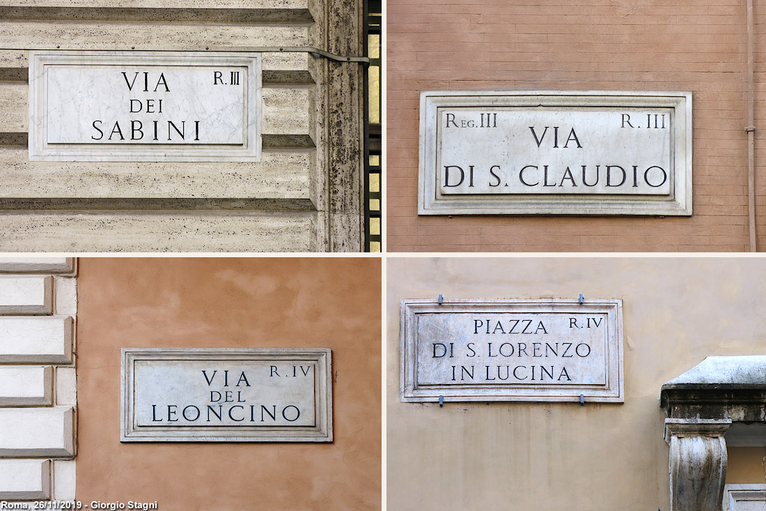 Vie a Roma - Via dei Sabini.