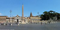 Roma nell'estate - Piazza del Popolo.