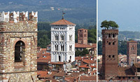 Lucca - S.Michele e Torre Guinigi.