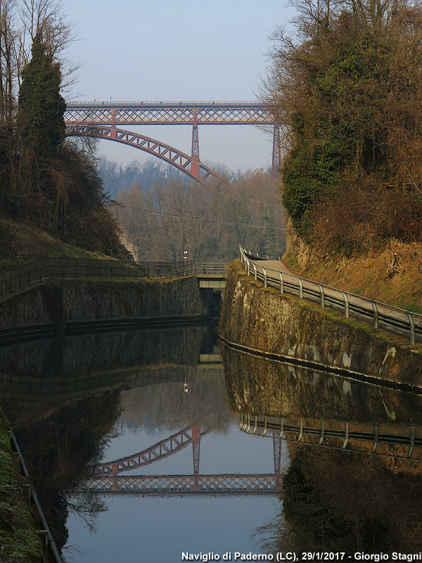 Il ponte di Paderno d'Adda e altri ponti in ferro - Naviglio di Paderno.