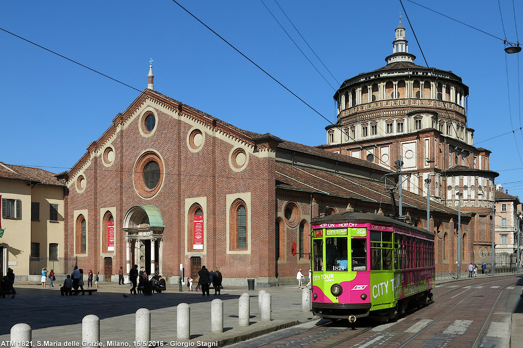 Tram a Milano 2016 - S.Maria delle Grazie.