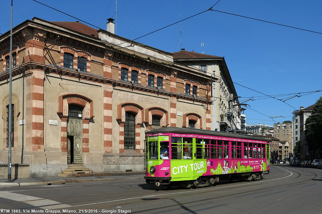 Tram a Milano 2016 - Viale Monte Grappa.