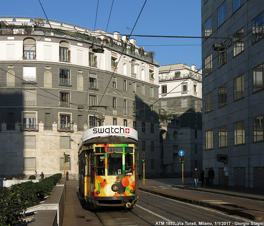 I tram del 2017 - Via Turati.
