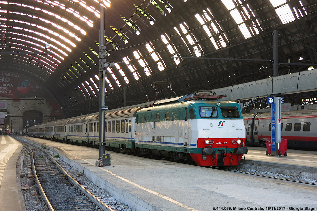 Dall'ultima stagione delle E.444 ad oggi - Milano Centrale.