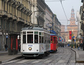 Tram a colori - Via Dante.