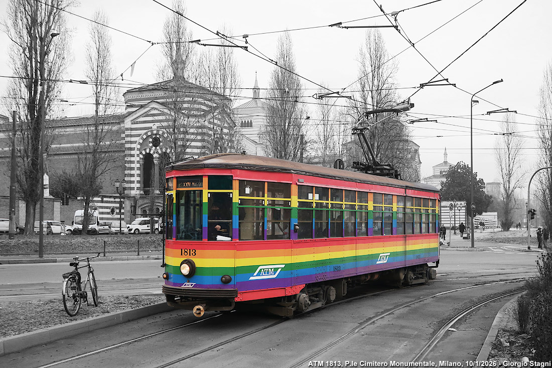 Bianconero - colore - P.le Cimitero Monumentale.