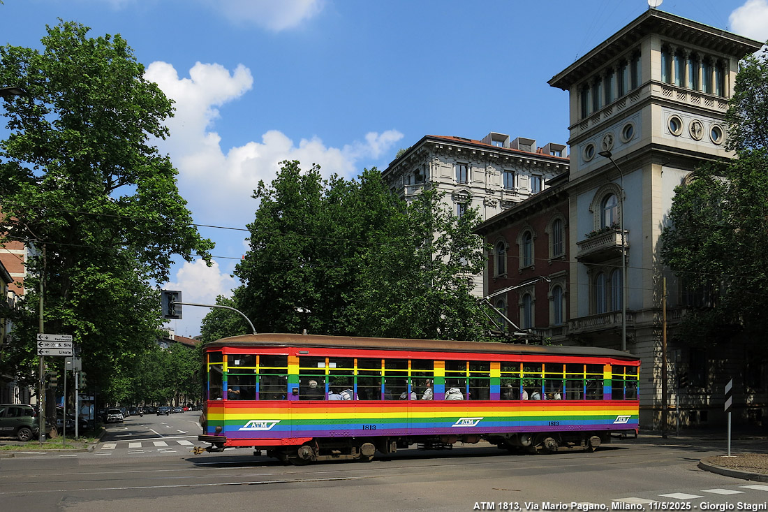 Tram 2025, molto colorati - Via Mario Pagano.