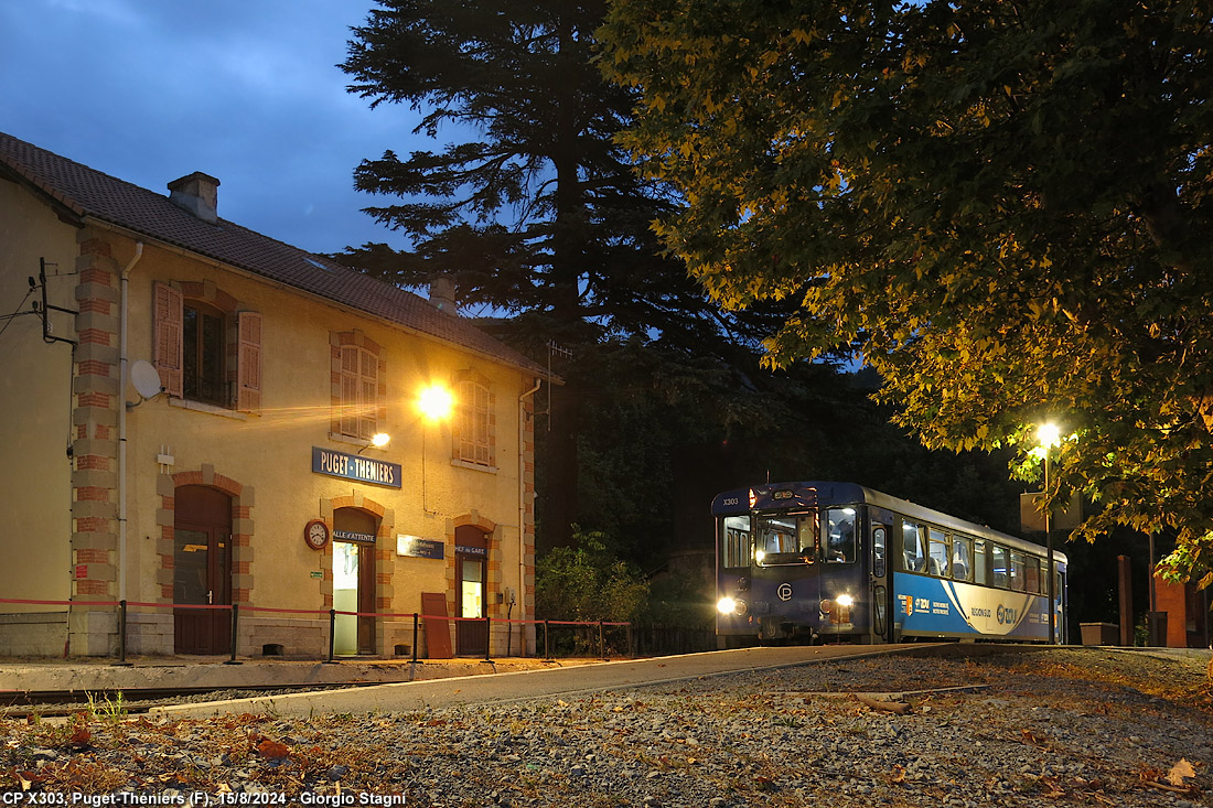 Vapore sulla Nizza-Digne - Puget-Th�niers.