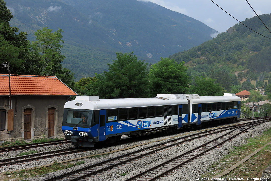 Vapore sulla Nizza-Digne - Annot.