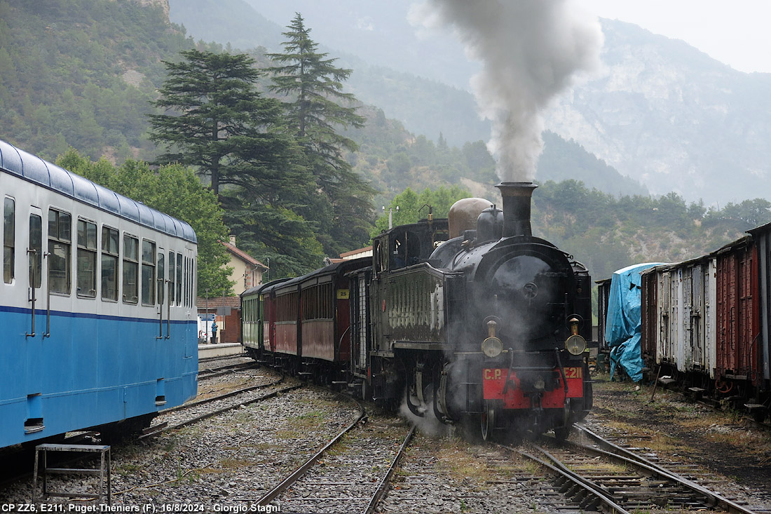 Vapore sulla Nizza-Digne - Puget-Th�niers.