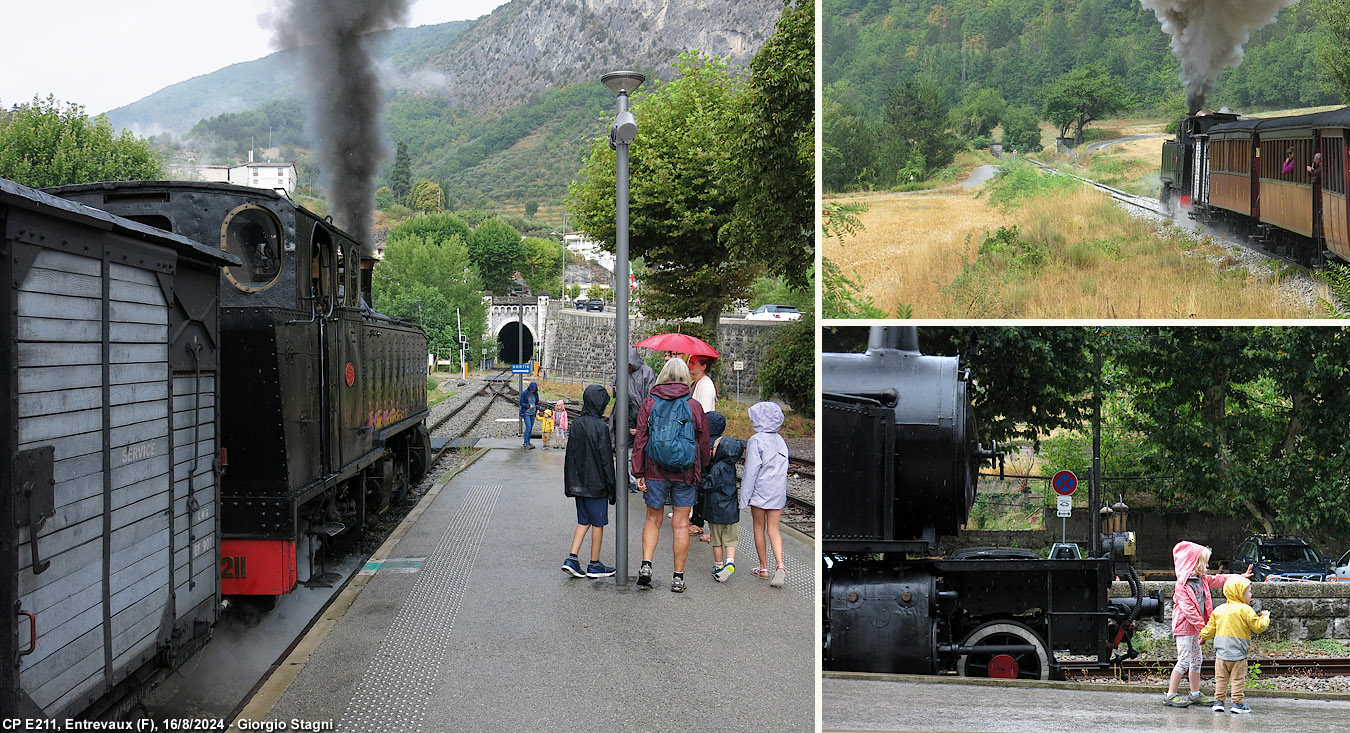 Vapore sulla Nizza-Digne - Entrevaux.