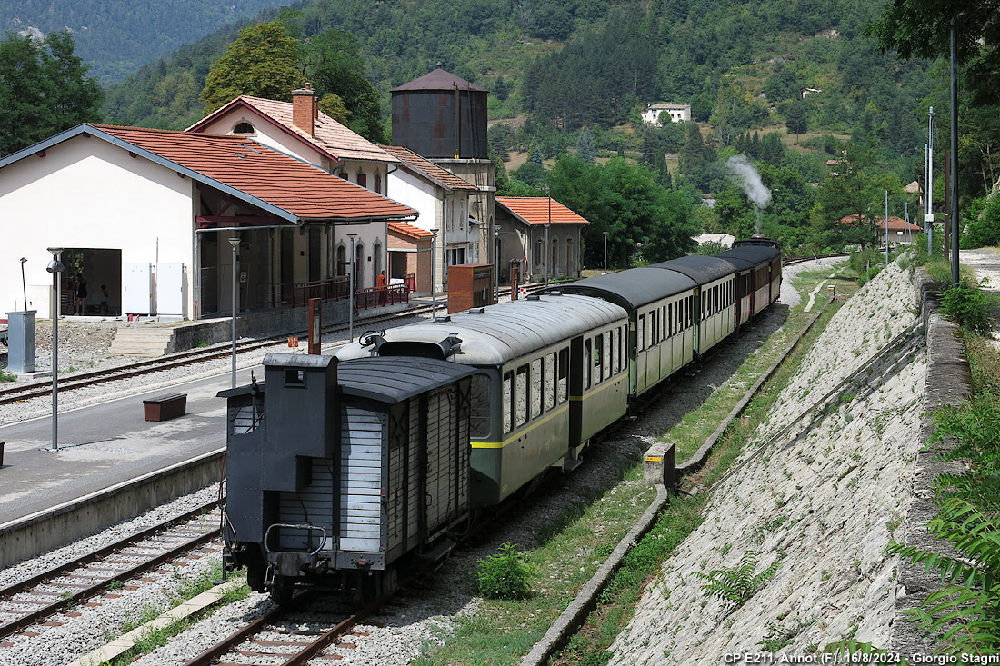 Vapore sulla Nizza-Digne - Annot.