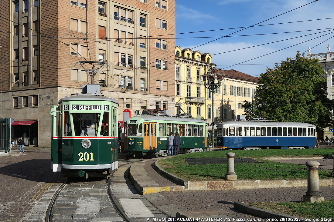 Tram storici d'autunno - P.za Carlina.