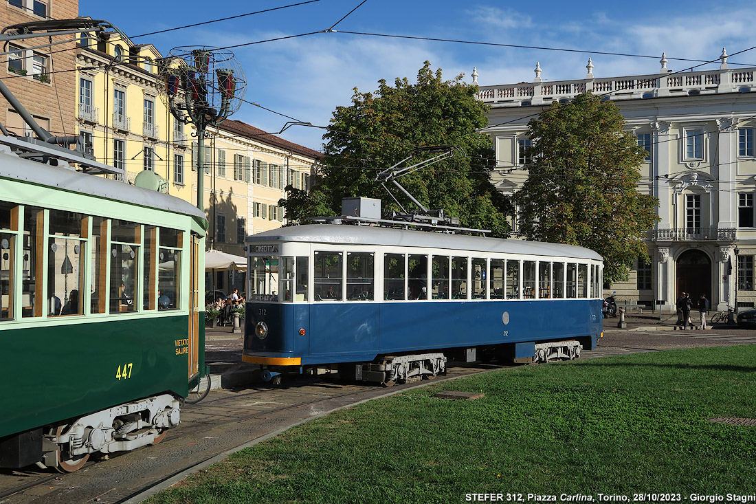 Tram storici d'autunno - P.za Carlina.