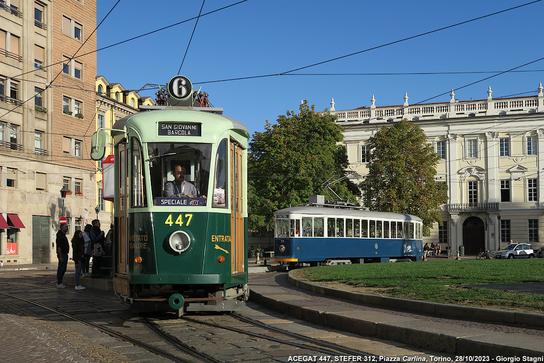 Tram storici d'autunno - P.za Carlina.