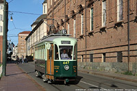 Tram storici d'autunno - Via Accademia Albertina.