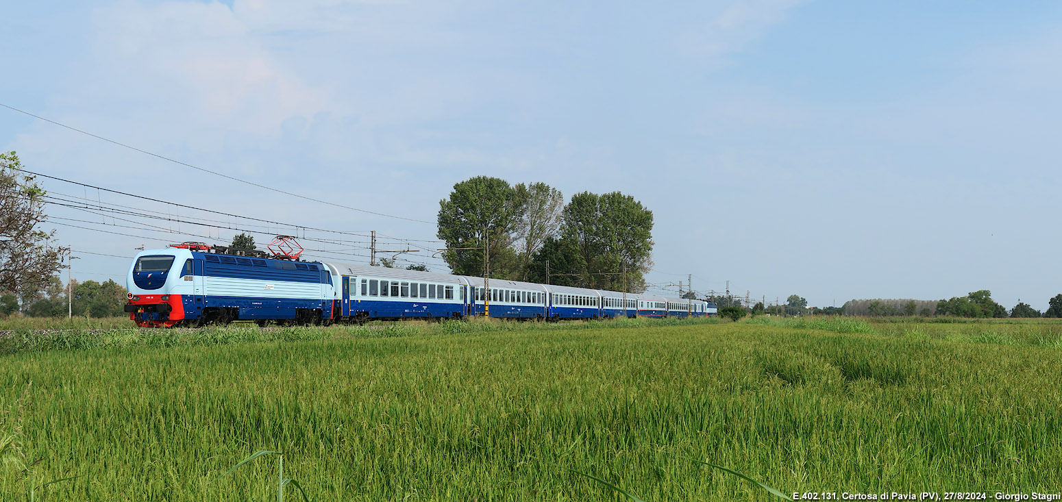 Il nuovo Treno Azzurro - Certosa di Pavia.