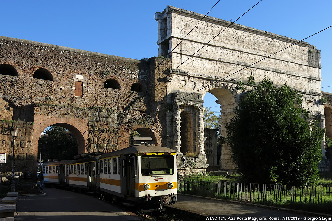 Tram a novembre e gennaio - Porta Maggiore.