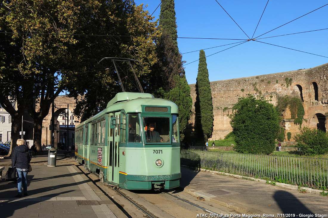 Tram a novembre e gennaio - Porta Maggiore.