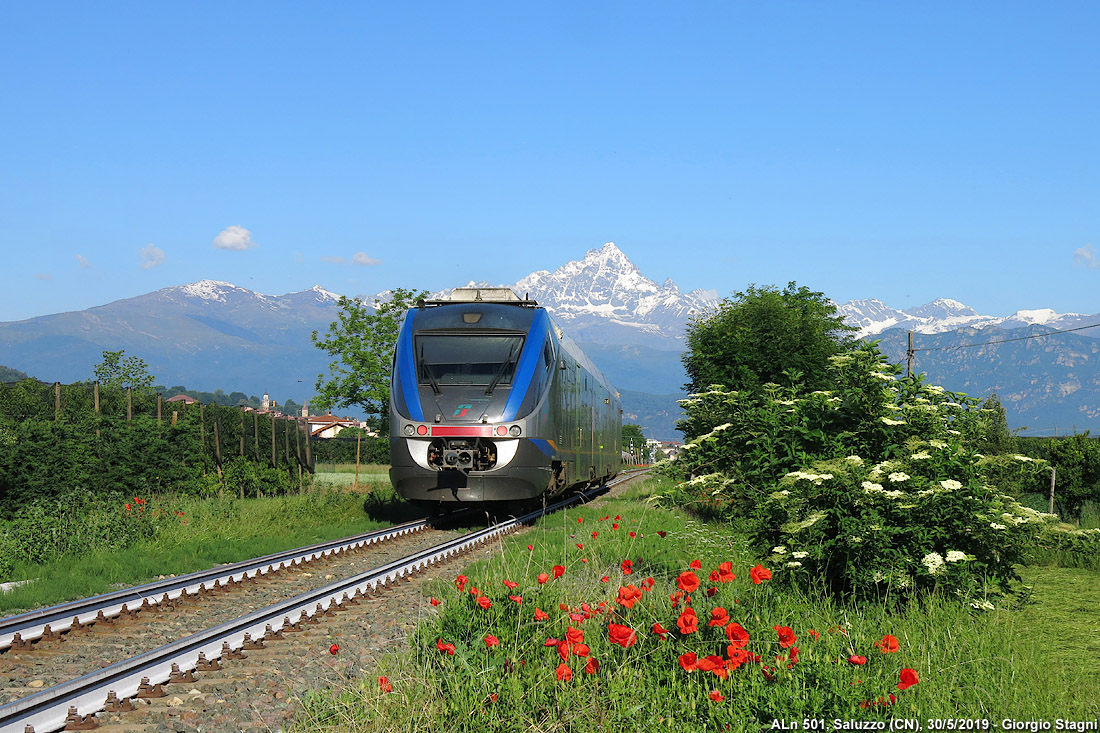 Alcuni esempi fotografici - Saluzzo (CN), linea Savigliano-Saluzzo