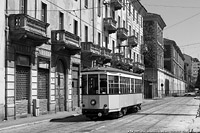 Tram in bianco e nero - Via Lamarmora