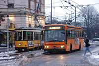 Dicembre 2020 in bianco e giallo - Lambrate.