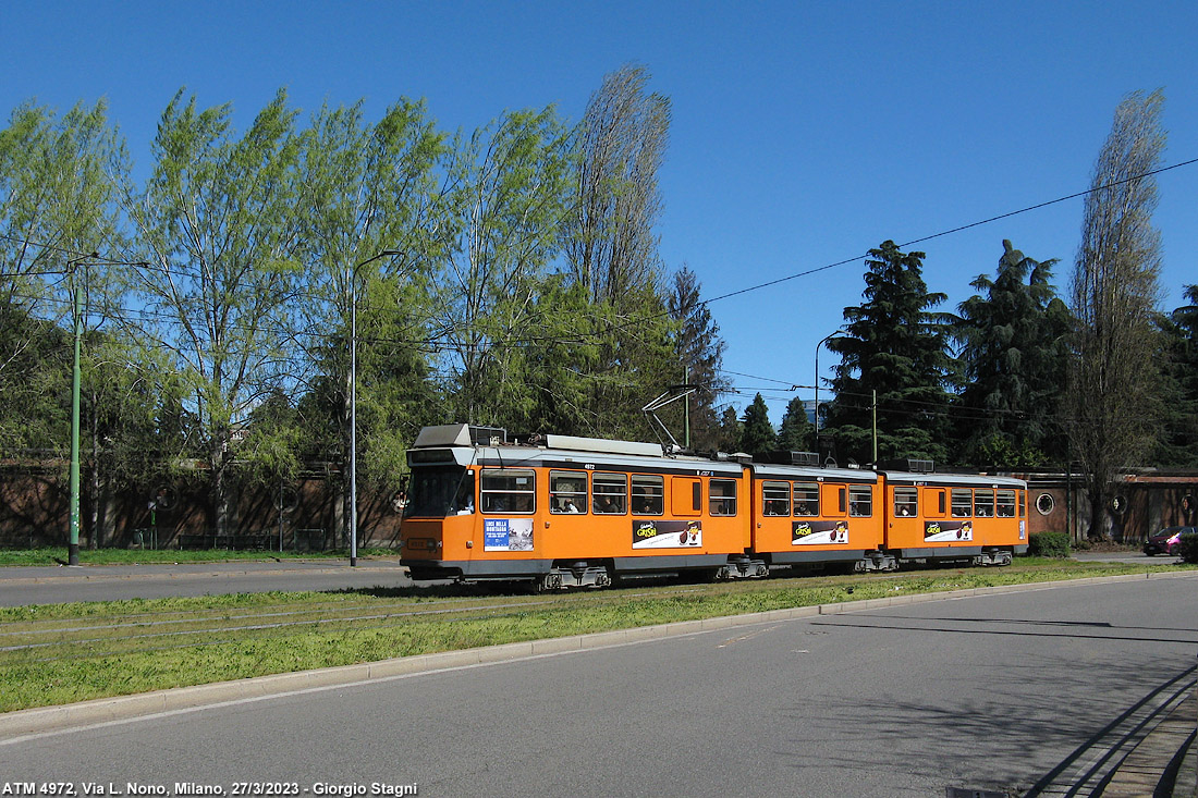 Tram a Milano 2023 - Via Luigi Nono.