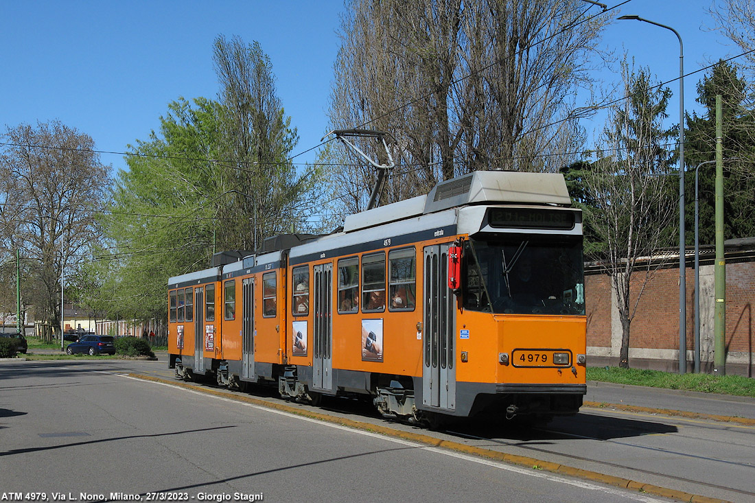 Tram a Milano 2023 - Via Luigi Nono.